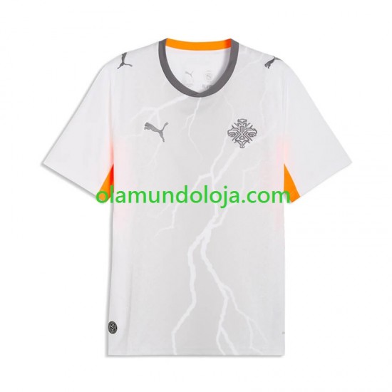 Camisola Islândia Homem Equipamento Segundo 2026 Manga Curta